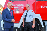 Links Bürgermeister a. D. Dr. Emmerich Riesner mit Karl Frischling