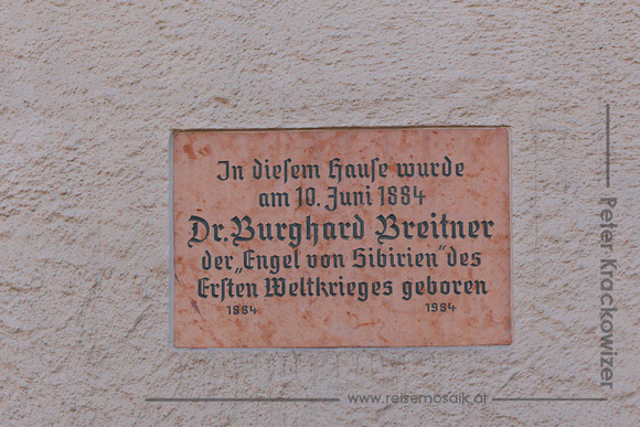 Erinnerungstafel an Dr. Burghard Breitner