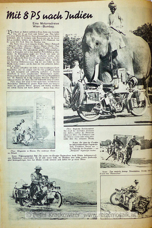 Indien-Fahrt Max Reisch 1934