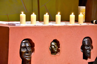Die sechs Kerzen stehen für die sechs Millionen Juden, die unter der Herrschaft der Nationalsozialisten umgebracht wurden.