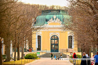 Das Café im Tiergarten Schönbrunn in Wien Schönbrunn in Wien im Februar 2022