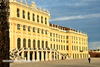 Schloss Schönbrunn in Wien im Februar-Licht 2022