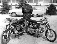 1975 Peter mit einer Puch und KTM