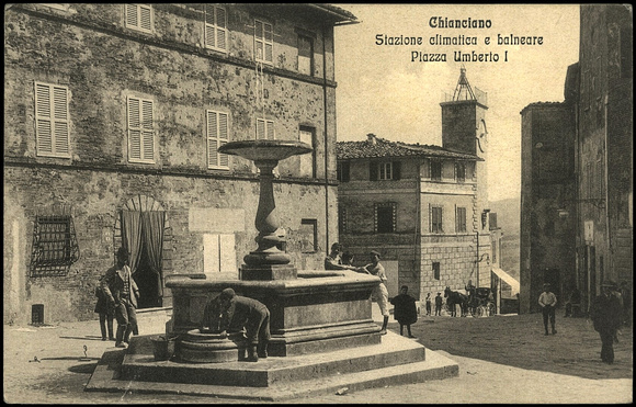 Chianciano Terme in der Südtoskana, 1912
