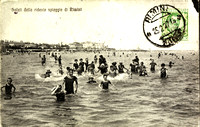 "Saluti dalla ridente spiaggia di Rimini" um 1926