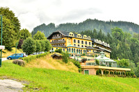 Das Hoteldorf Pichlmayrgut in Schladming-Pichl am Tag der Stolpersteinverlegungen.