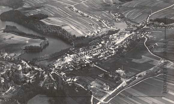 Litschau in den 1930er-Jahren im Waldviertel inNiederösterreich