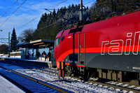Erster Tag ÖBB-railjet-Halt Bahnhof Neumarkt-Köstendorf
