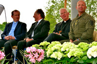 Von links: Hochschulpfarrer Rektor Dr. Michael Max, Mag. Arch. Johann Weyringer, Erzbischof Dr. Franz Lackner, Militärsuperior OR Mag. Richard Weyringer,