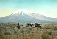 Ararat (Armenien, Ararat, Russland) handkolorierte Aufnahme von Rudolf Staub (* 1890;  † 1961)
