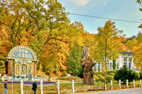 Das Nymphäum Omega von Ernst Fuchs in Wien im Herbst