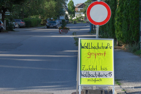 Wallbachstraße Sperre Juli 2019