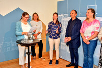 Von links: Museumsleiterin Ingrid Weese-Weydemann MAS, Gunda Veleba, Marlene Krickl, Michael Punz, Ausstellungsberatung und Grafik sowie Belinda Simon;