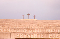 Redipuglia, die monumentale Gedenkstätte an die furchtbaren Isonzo-Schlachten im Ersten Weltkrieg.