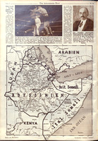 Landkarte von Abessinien 1935