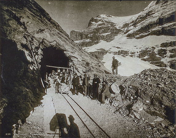 Jungfraubahn Tunnelbau