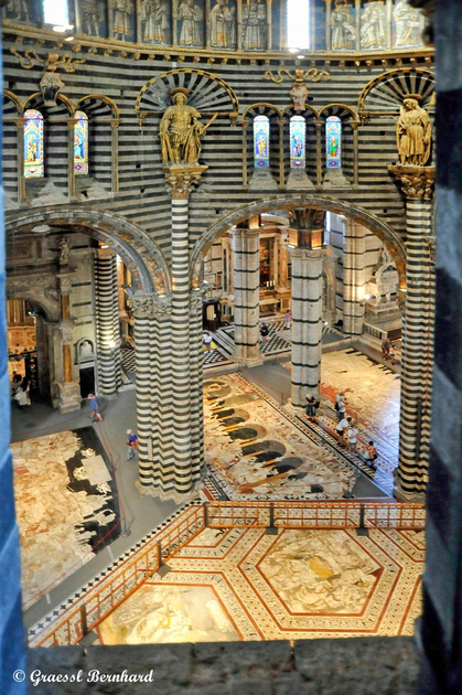 Italien, Blick auf die Mosaikböden im Dom von Siena, mit freundlicher Genehmigung von Bernhard Graessl, Heiligenblut